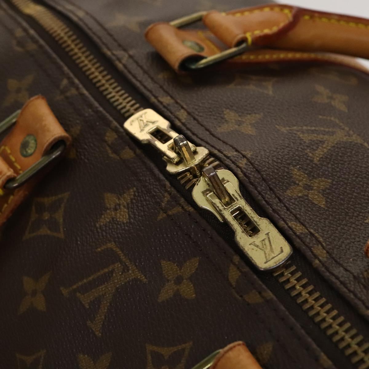 Louis Vuitton Keepall Bandoulière 55, Brown, Canvas, travel