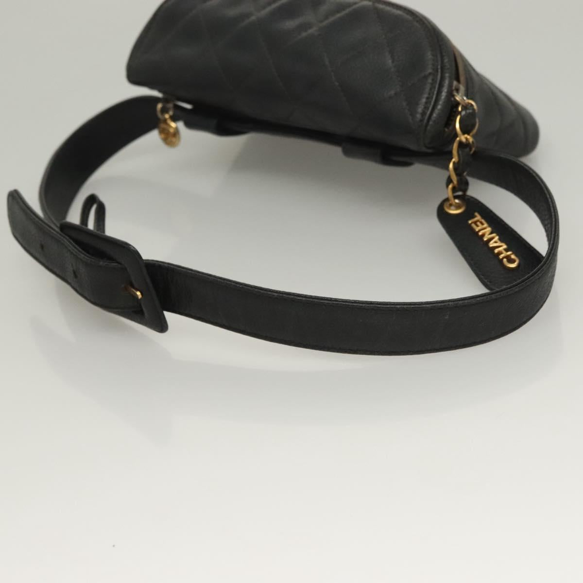 Chanel Vintage, Black, Leather, shoulder