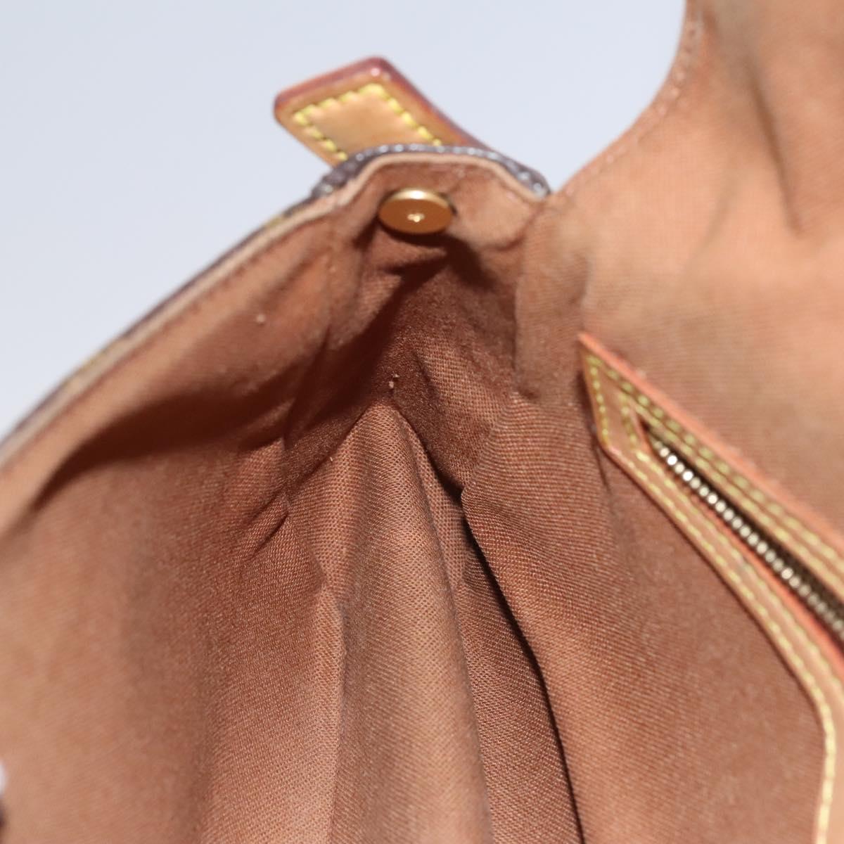 Louis Vuitton Mini looping, Brown, Canvas, shoulder