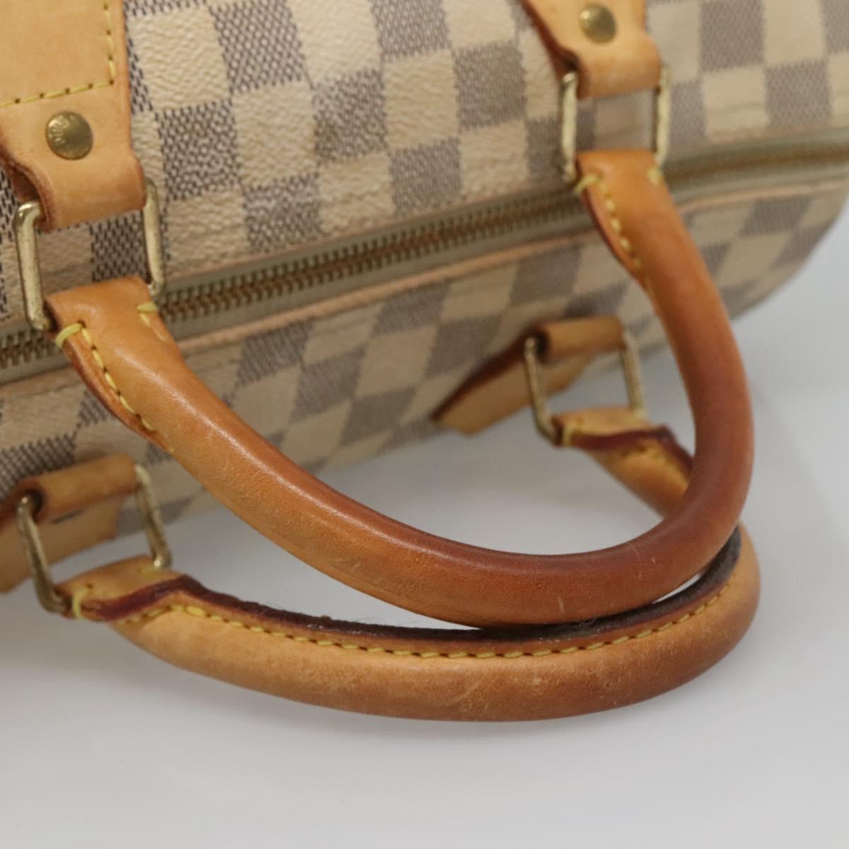 Louis Vuitton Speedy 30, White, Canvas, handbag