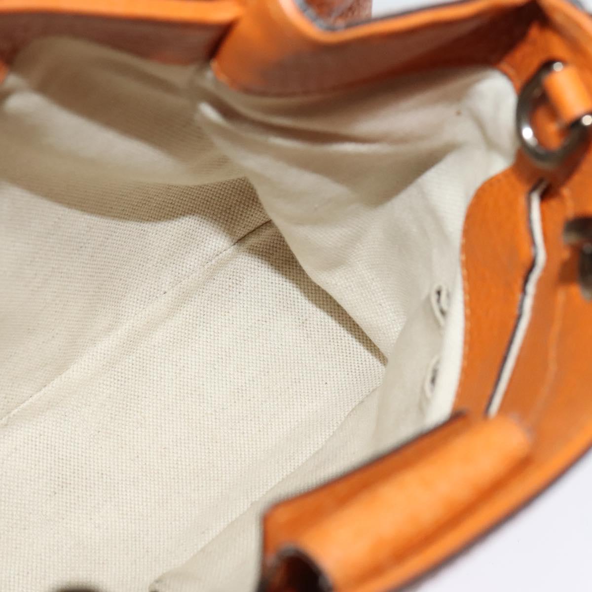 Gucci Bamboo, Orange, Leather, handbag