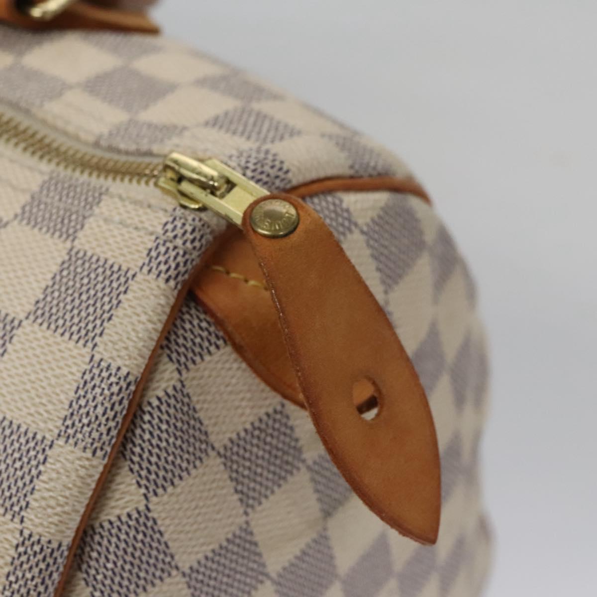 Louis Vuitton Speedy 30, White, Canvas, handbag