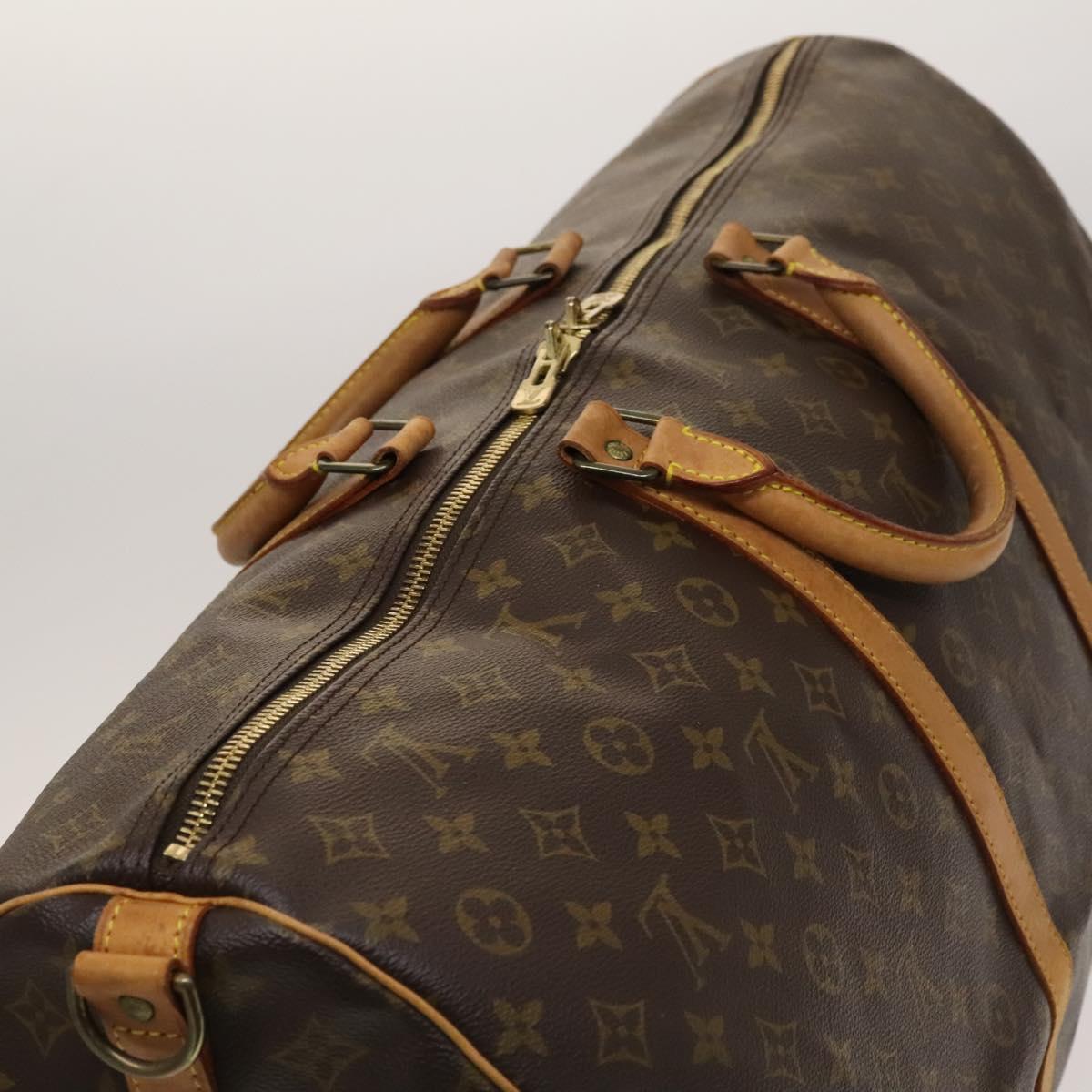 Louis Vuitton Keepall 60, Brown, Canvas, travel