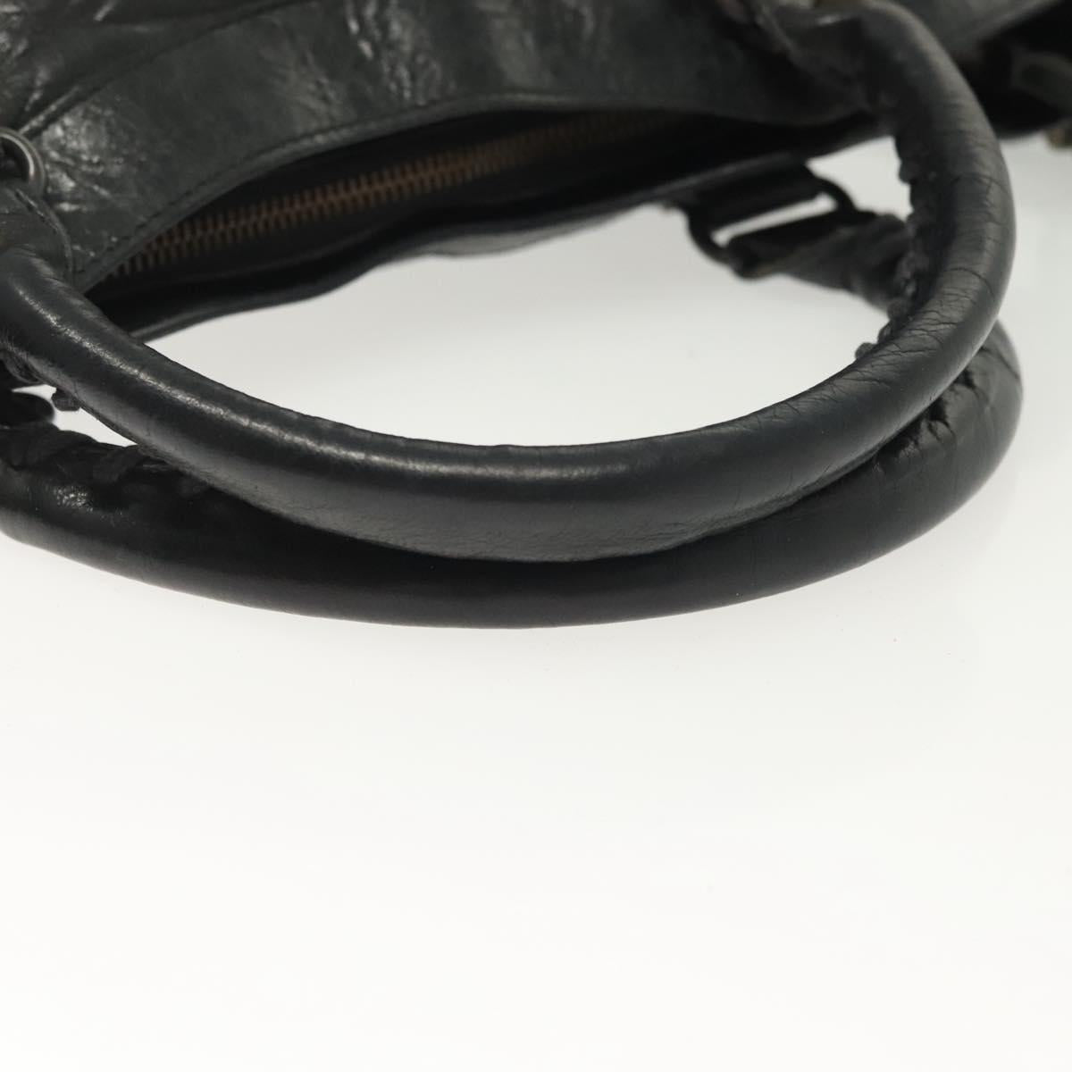 Balenciaga First, Black, Leather, handbag