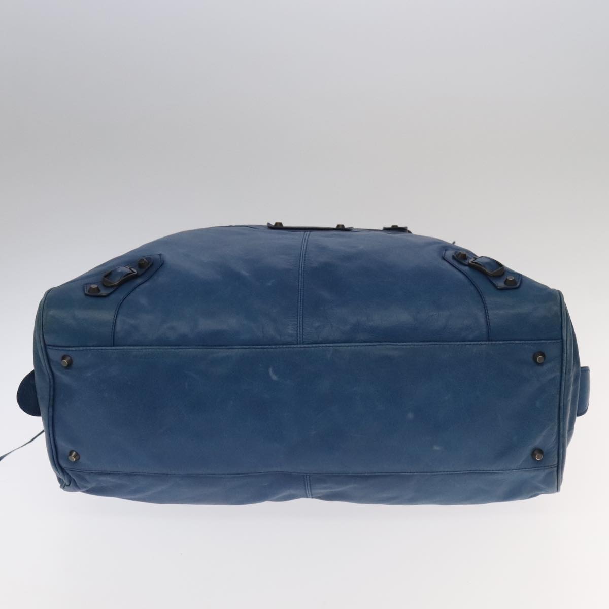 Balenciaga, Blue, Leather, handbag