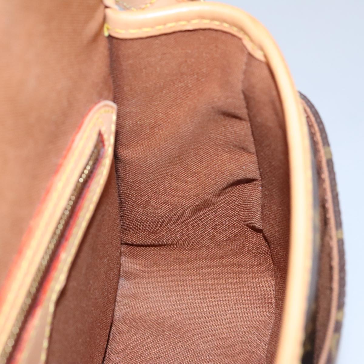 Louis Vuitton Sologne, Brown, Canvas, shoulder