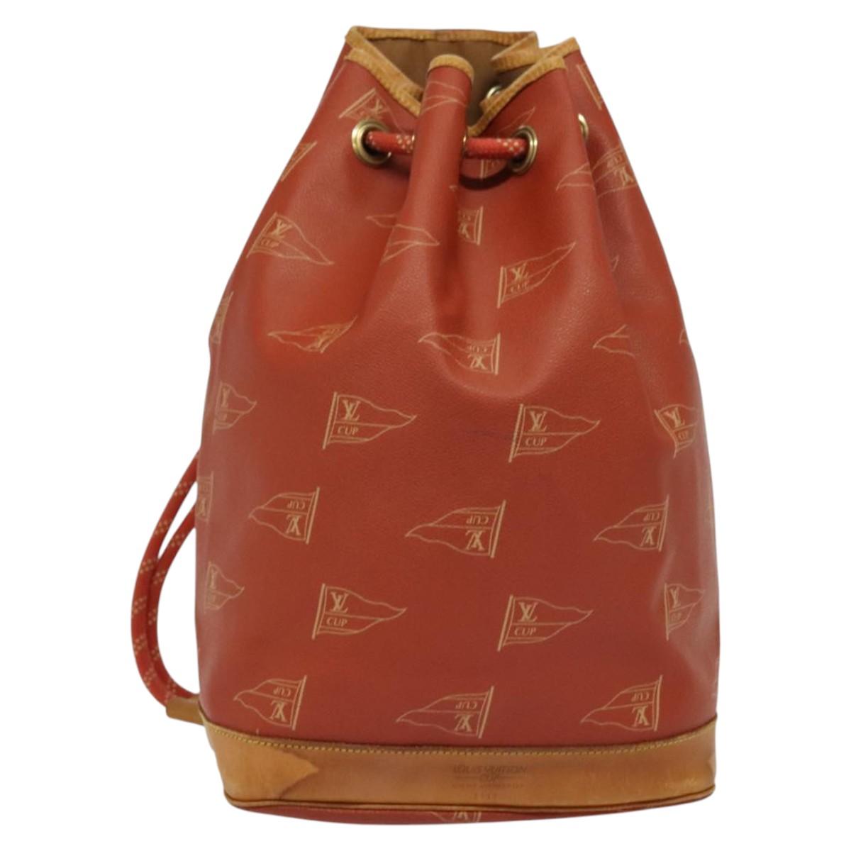 Louis Vuitton Saint Tropez, Red, Canvas, shoulder