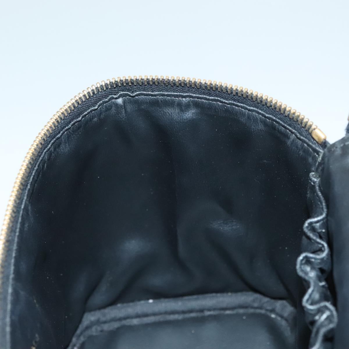 Chanel Vanity, Black, Leather, clutch