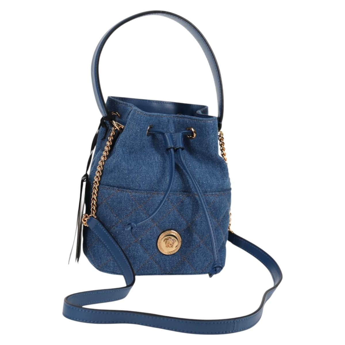 Versace Medusa, Blue, Denim - Jeans, handbag