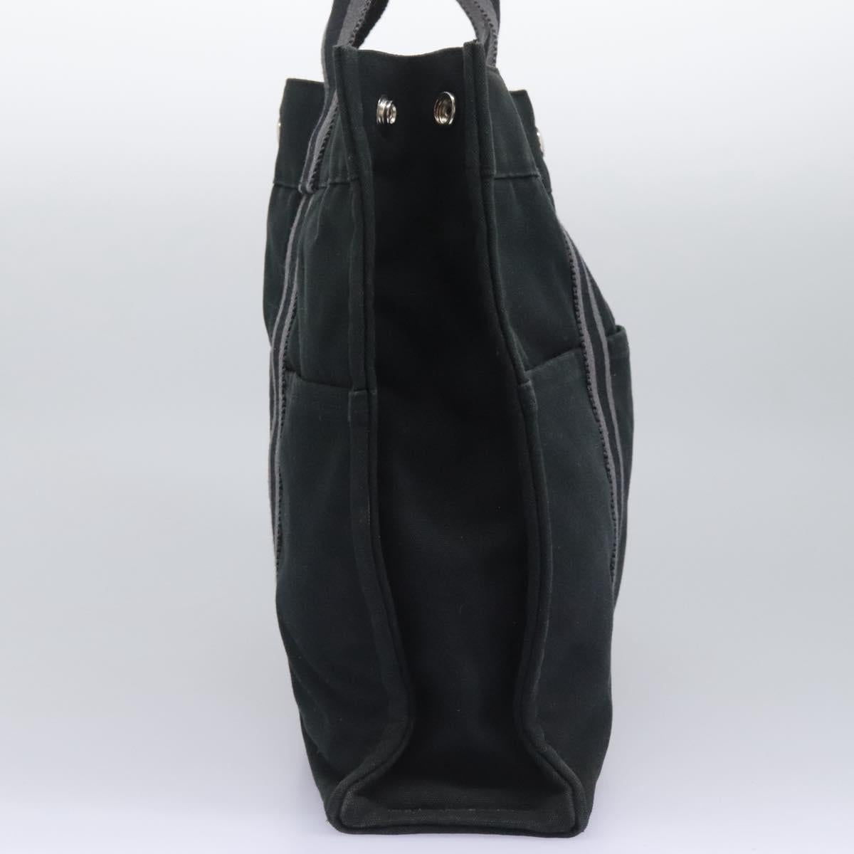 Hermès Toto, Black, Canvas, tote