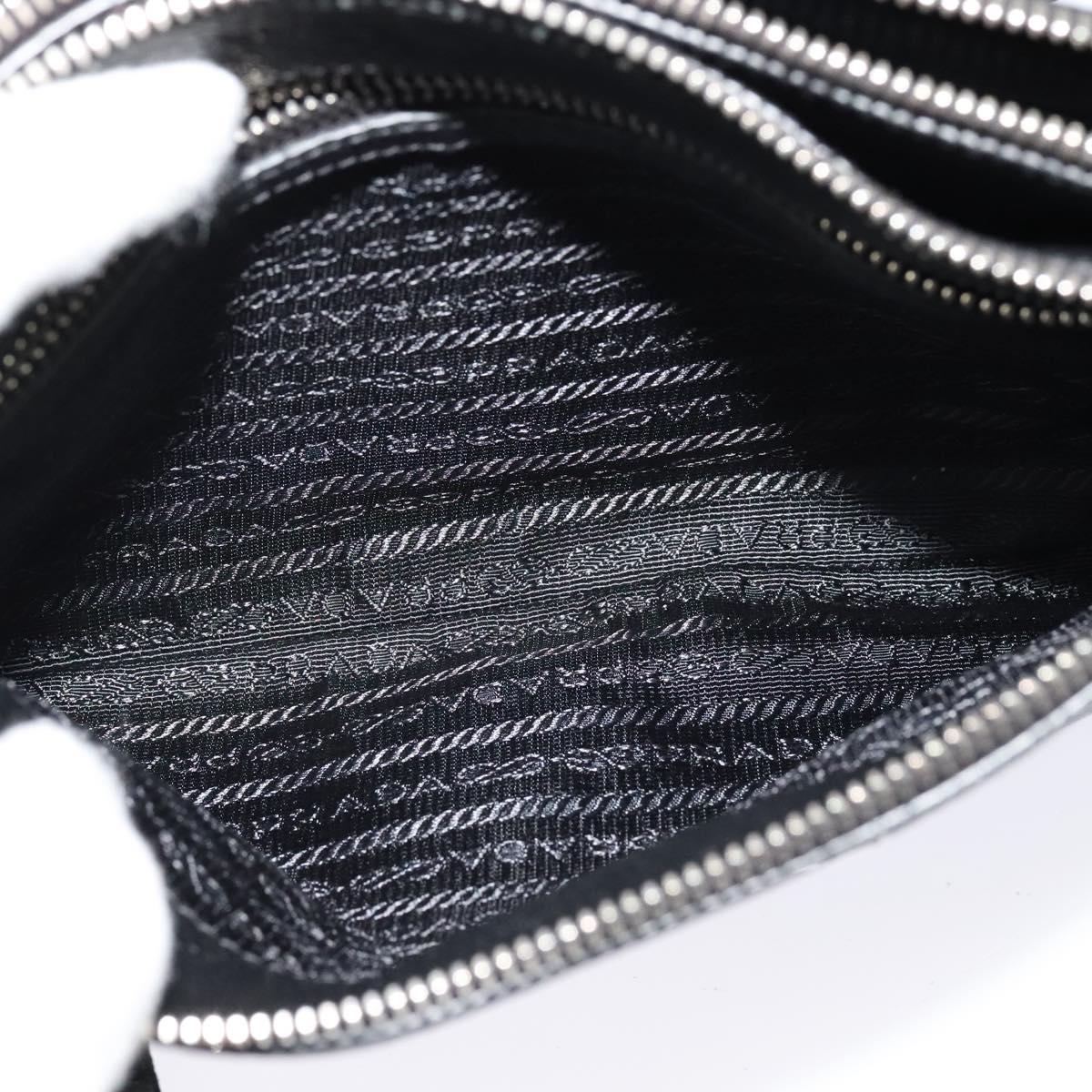 Prada Double, Black, Leather, shoulder