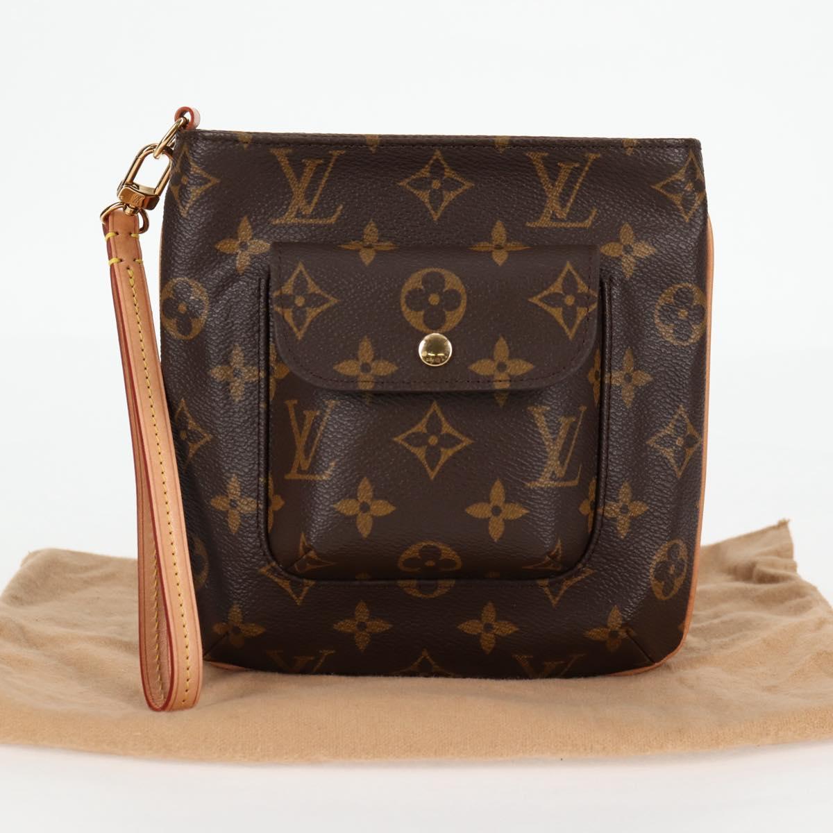 Louis Vuitton Partition, Brown, Canvas, clutch