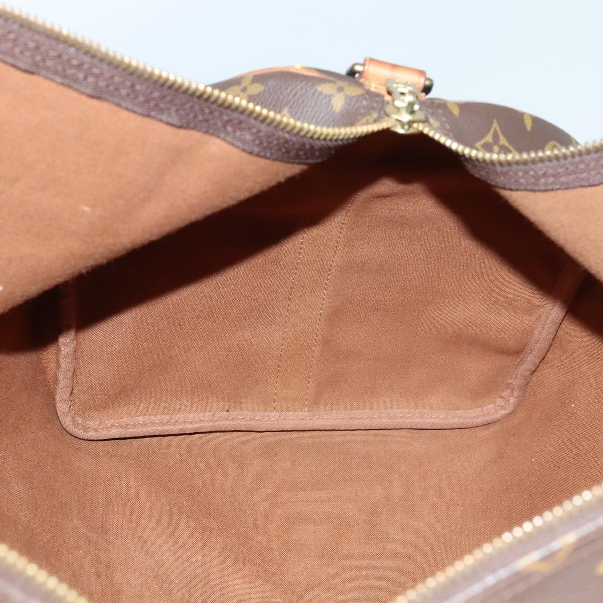 Louis Vuitton Keepall Bandoulière 60, Brown, Canvas, travel