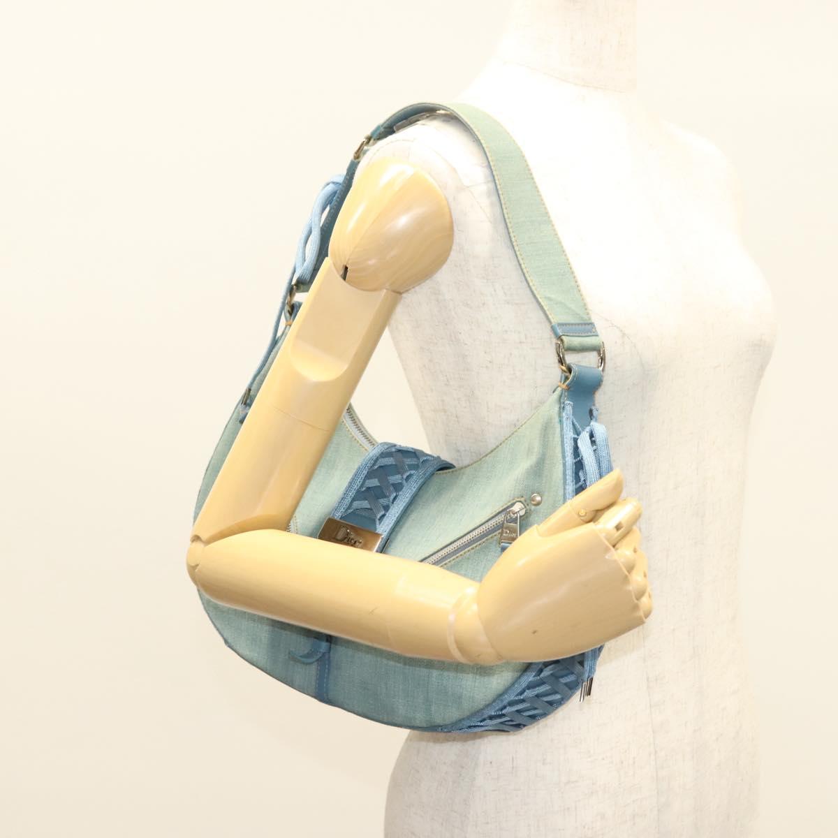 Dior Admit It, Blue, Canvas, shoulder