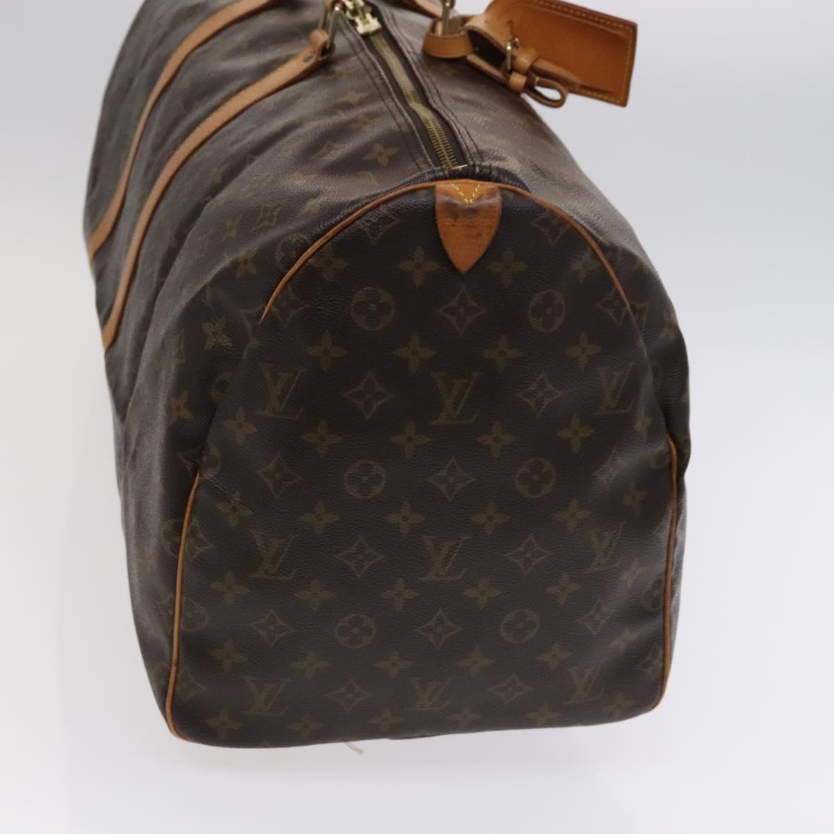 Louis Vuitton Keepall 55, Brown, Canvas, travel