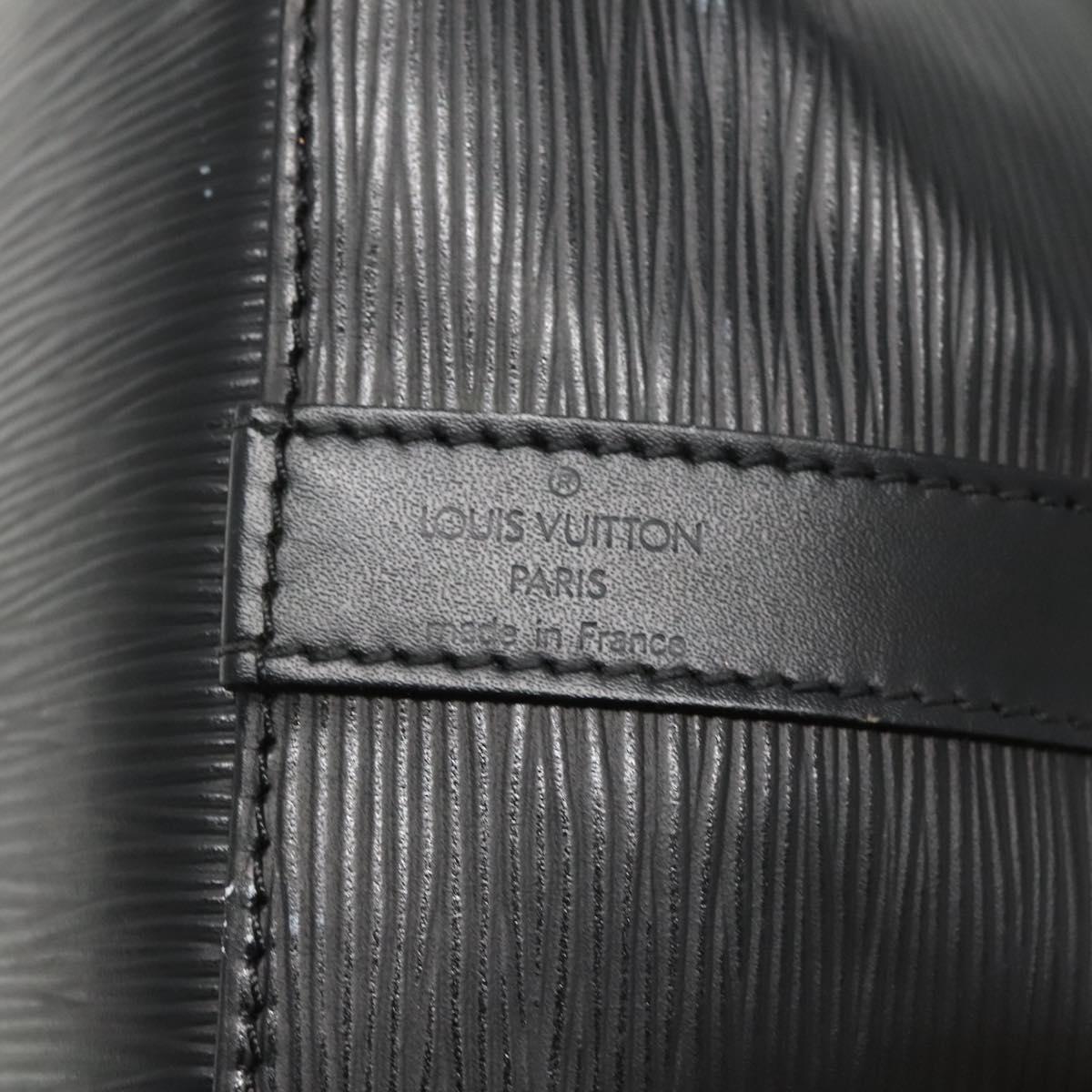 Louis Vuitton Petit Noé, Black, Leather, shoulder