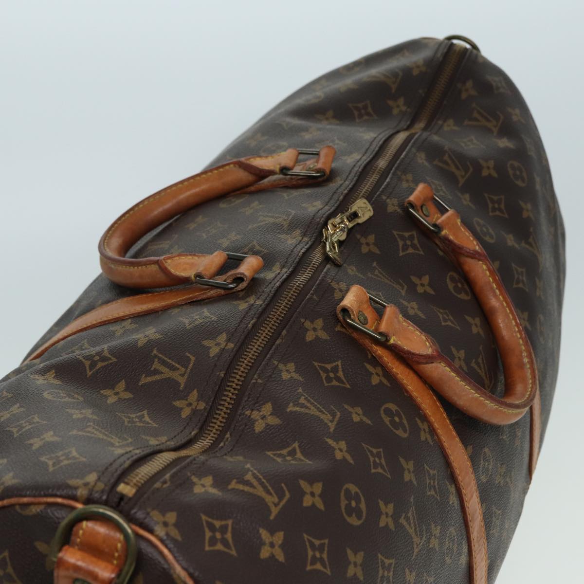 Louis Vuitton Keepall 60, Brown, Canvas, travel