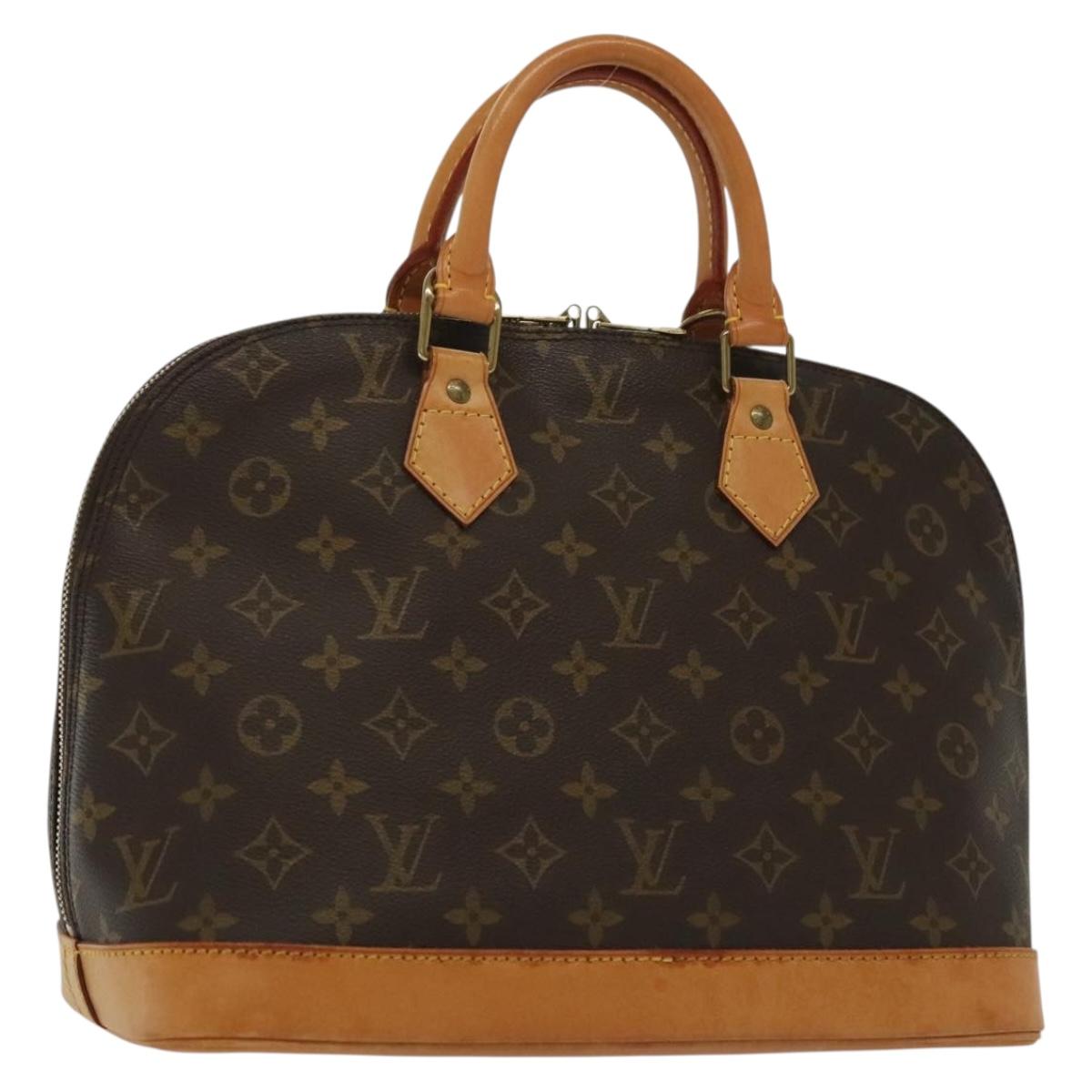 Louis Vuitton Alma, Brown, Canvas, handbag