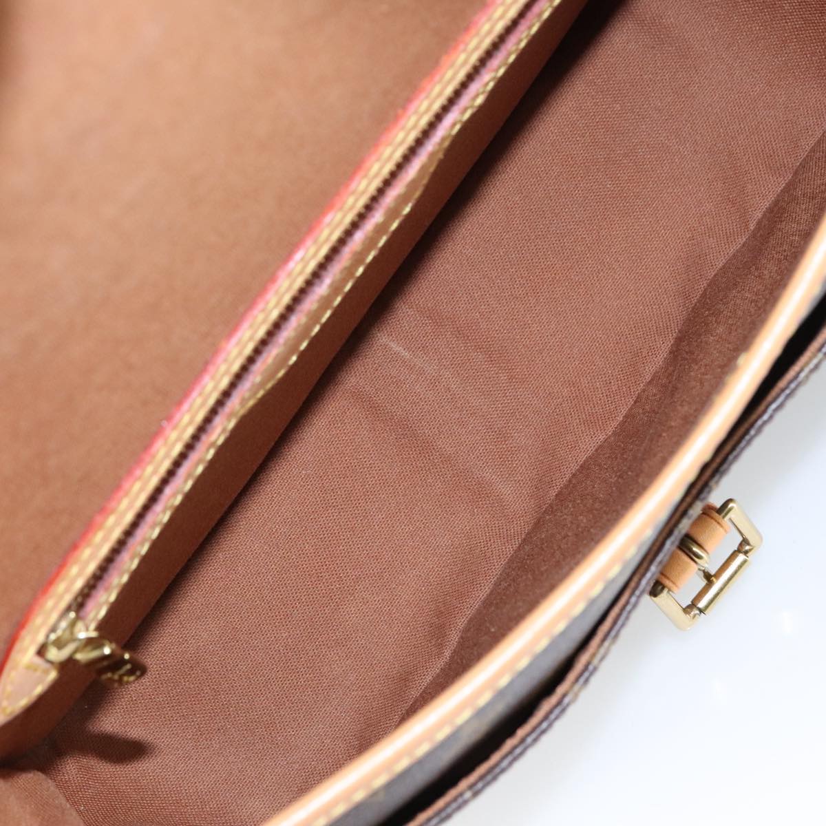 Louis Vuitton Sologne, Brown, Canvas, shoulder