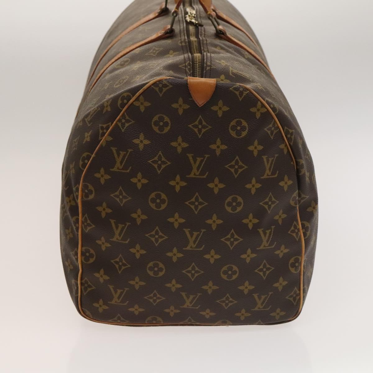 Louis Vuitton Keepall 55, Brown, Canvas, travel