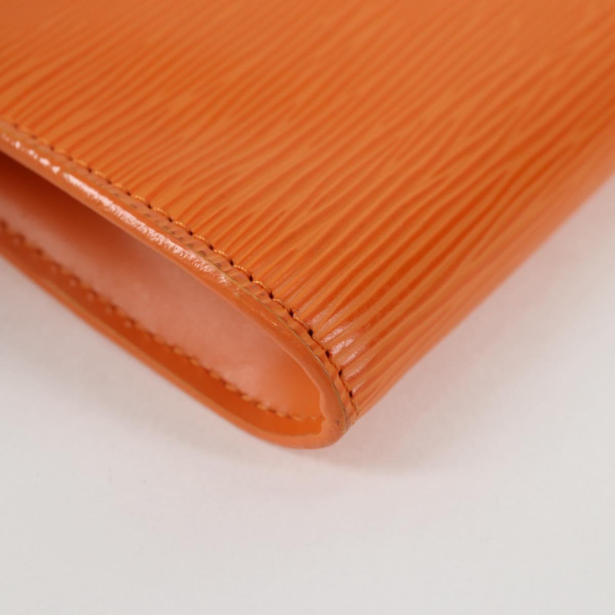Louis Vuitton Pochette Accessoire, Orange, Leather, clutch