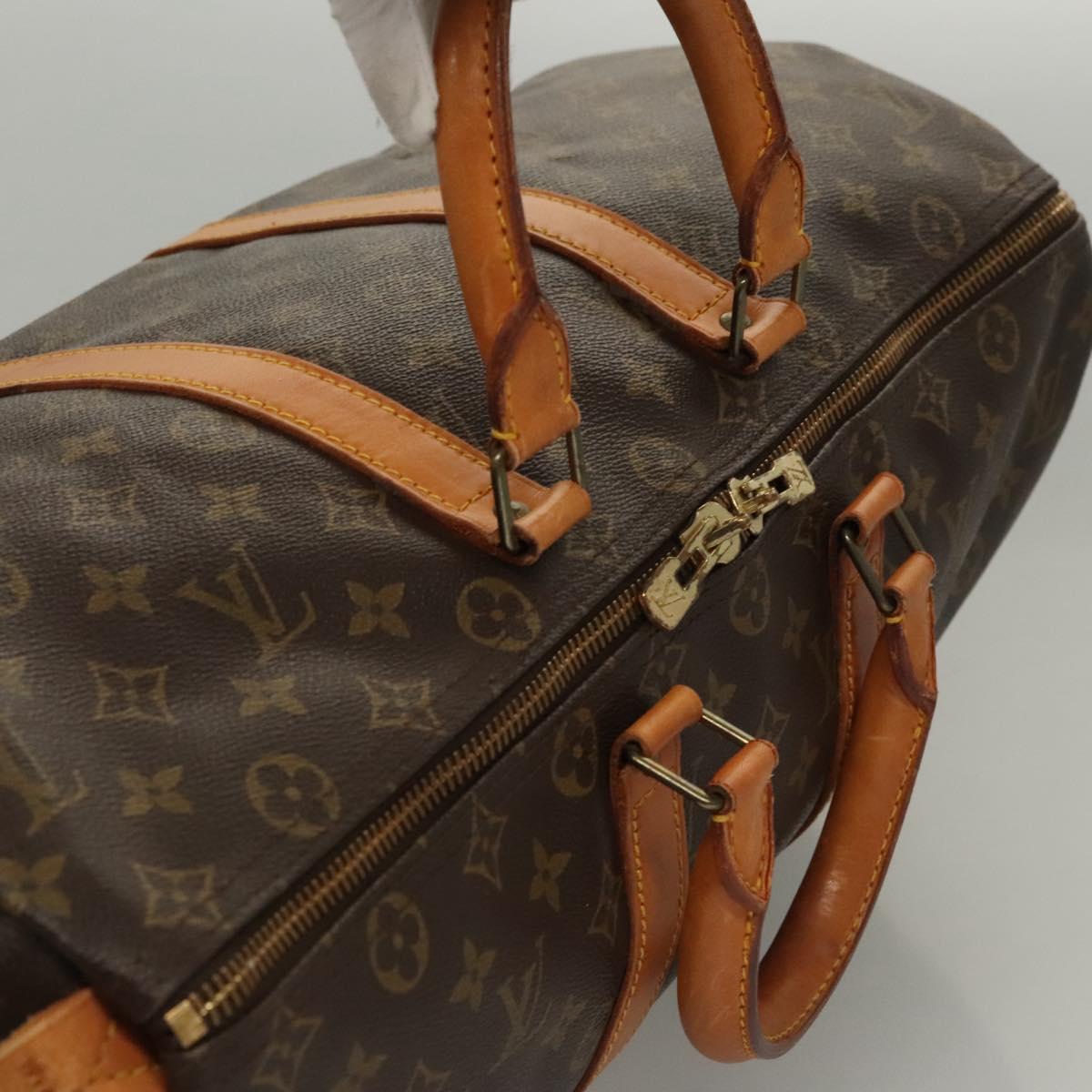 Louis Vuitton Keepall 45, Brown, Canvas, travel