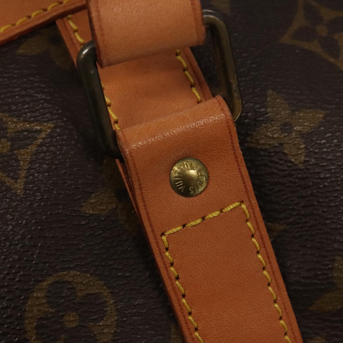 Louis Vuitton Sac Souple, Brown, Canvas, travel