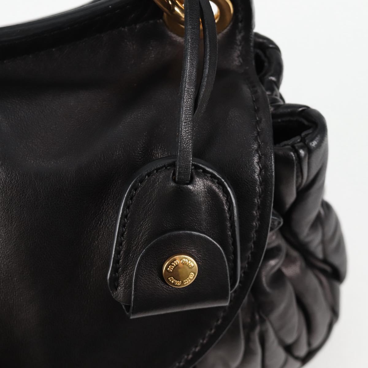 Miu Miu Coffer, Black, Leather, handbag
