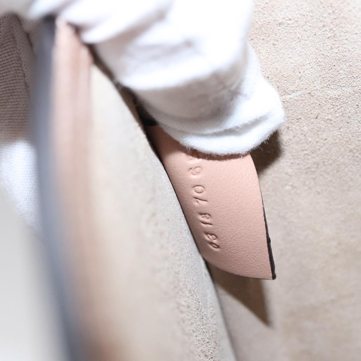 Chloé Nile, Beige, Leather, handbag