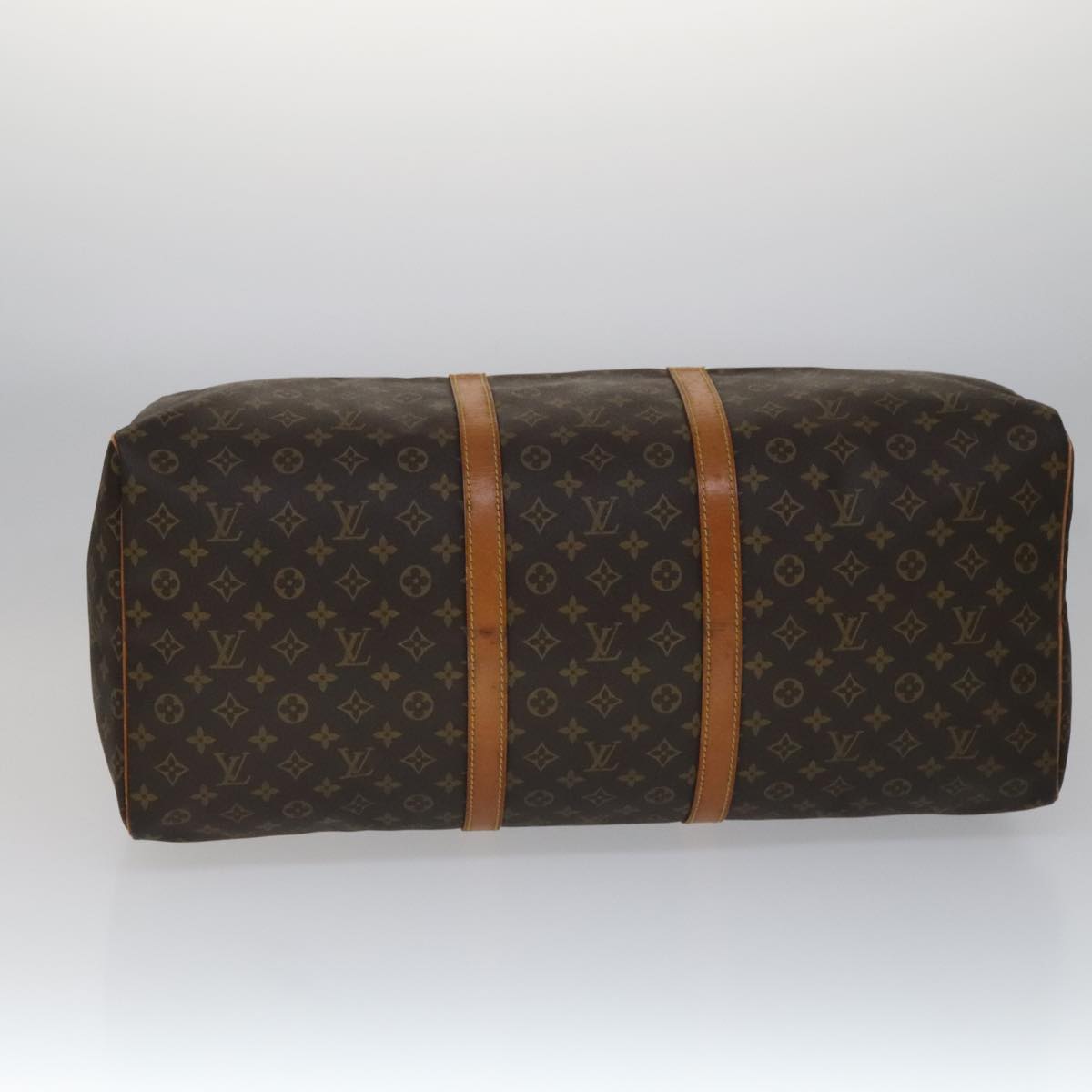 Louis Vuitton Keepall 60, Brown, Canvas, travel