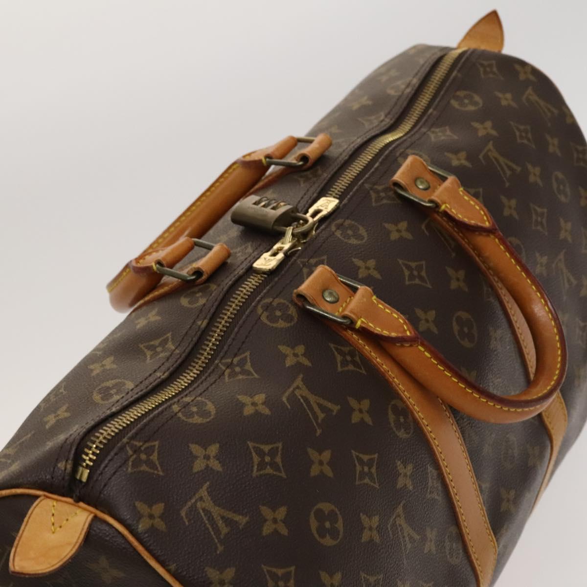 Louis Vuitton Keepall 45, Brown, Canvas, travel