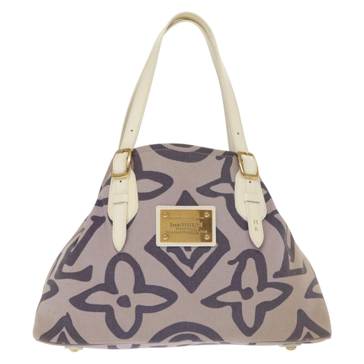 Louis Vuitton Tahitienne, Purple, Canvas, shoulder