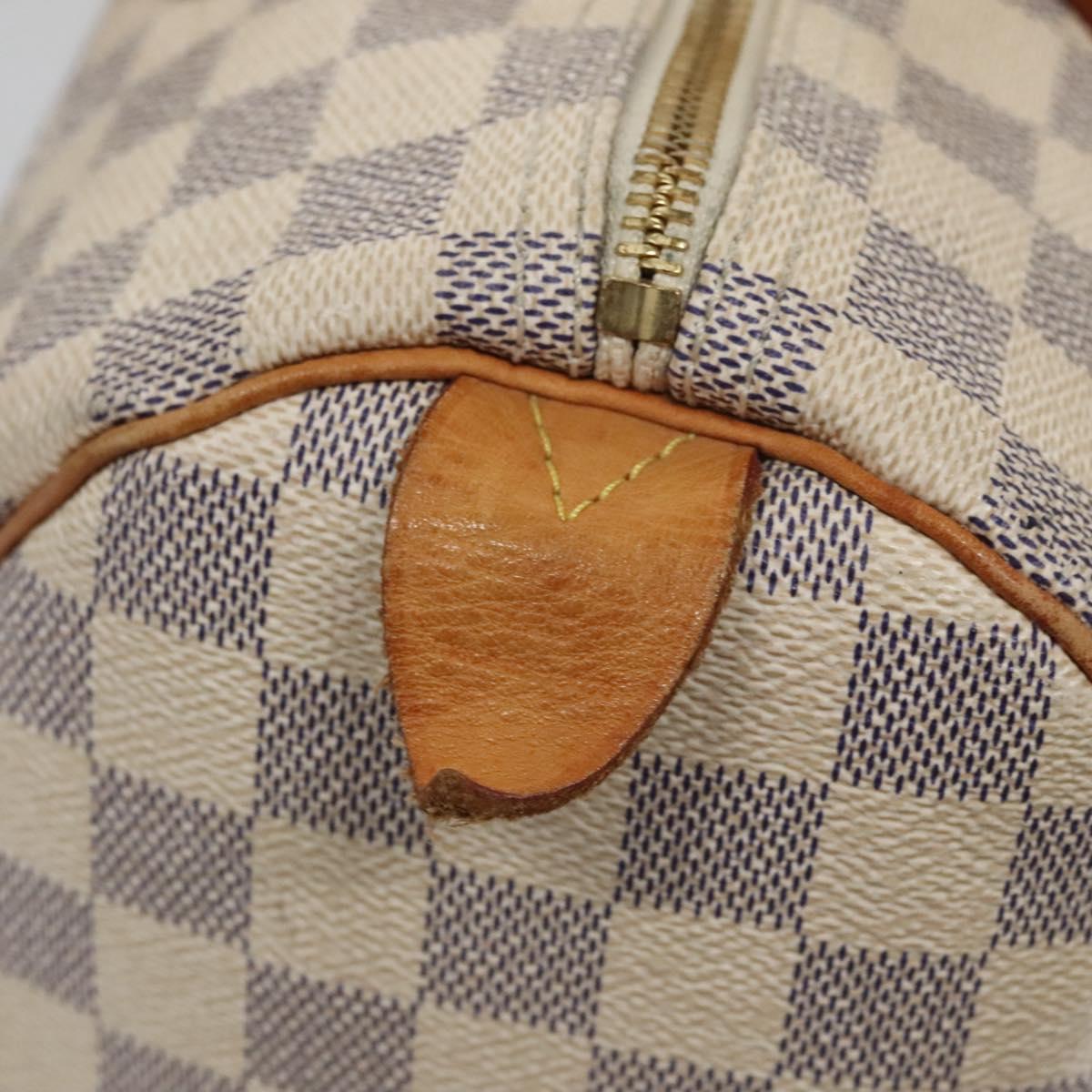 Louis Vuitton Speedy 30, White, Canvas, handbag