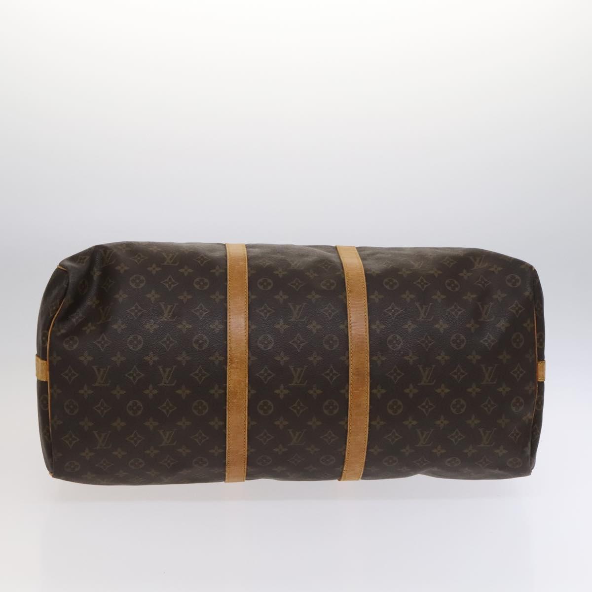Louis Vuitton Keepall Bandoulière 60, Brown, Canvas, travel