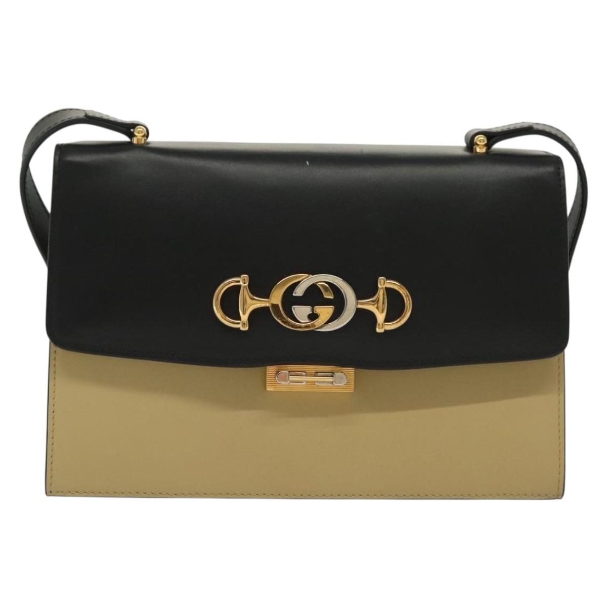 Gucci Horsebit, Beige, Leather, shoulder