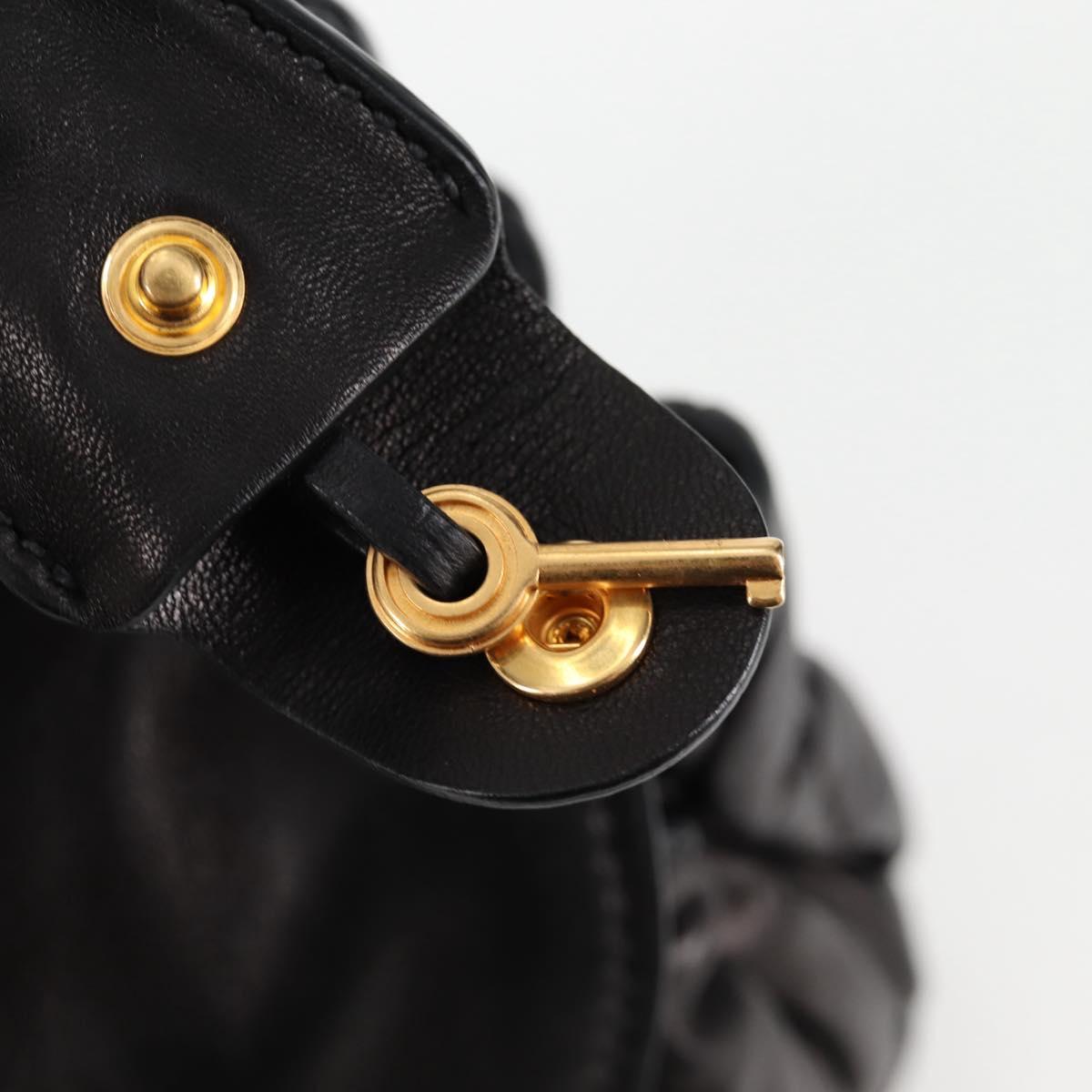 Miu Miu Coffer, Black, Leather, handbag