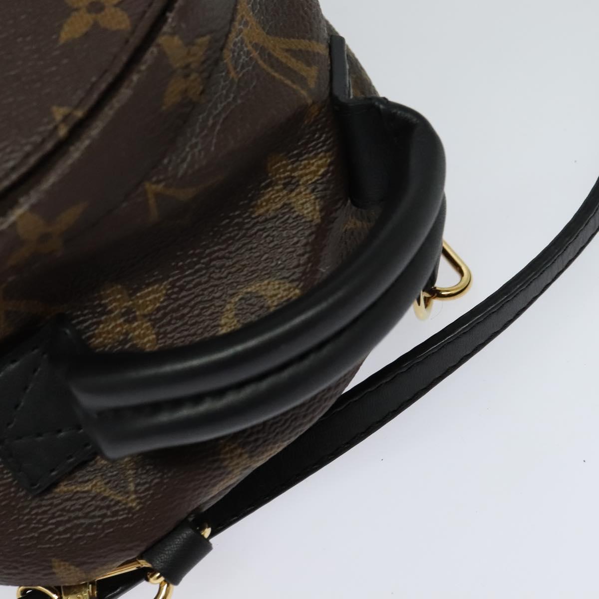 Louis Vuitton Palm Springs mini, Brown, Canvas, backpack