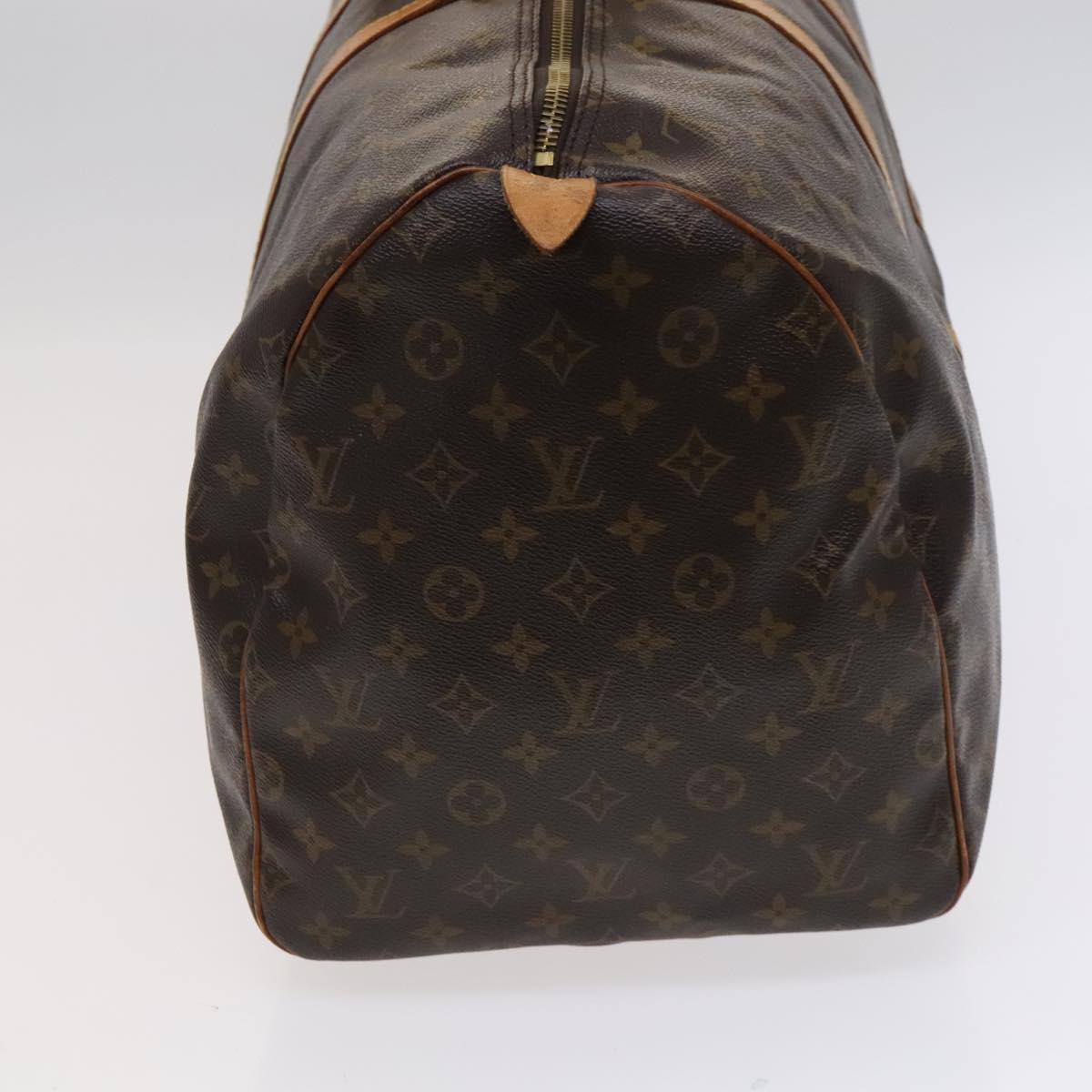Louis Vuitton Keepall 55, Brown, Canvas, travel