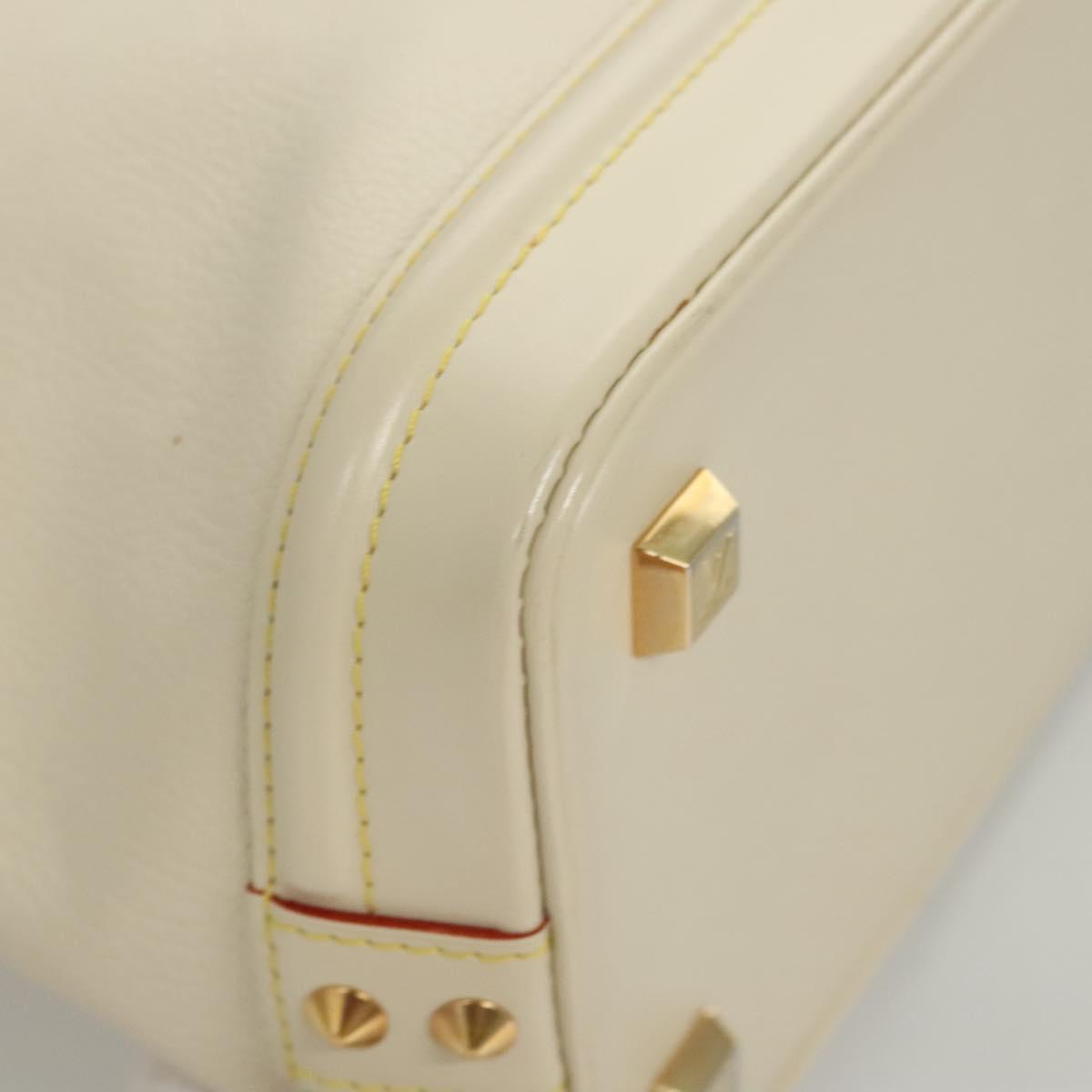 Louis Vuitton Lockit, White, Leather, handbag
