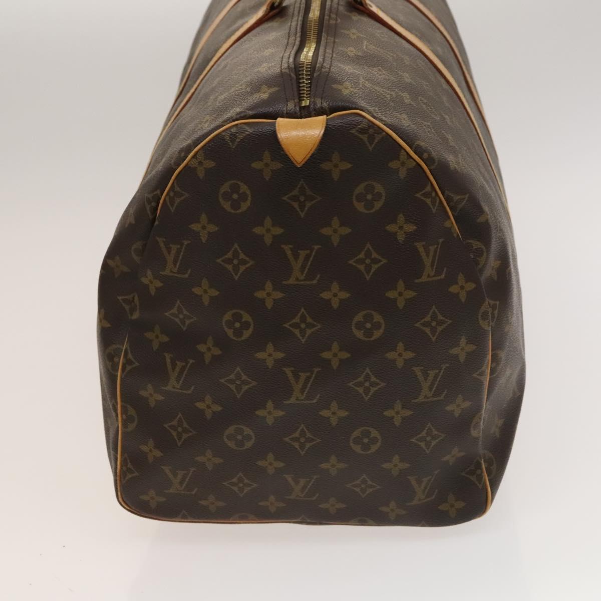 Louis Vuitton Keepall 55, Brown, Canvas, travel