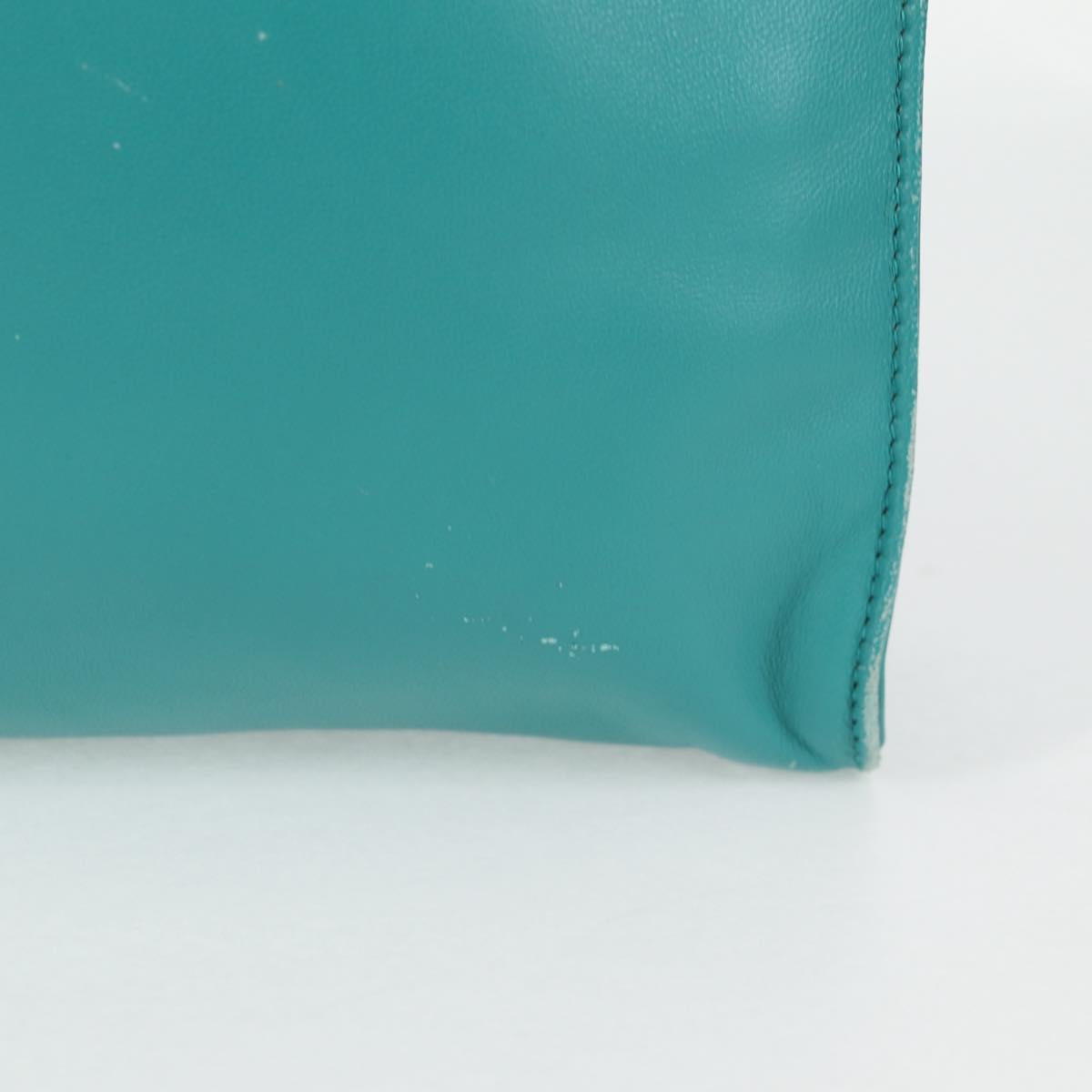 Prada Triangle Logo, Blue, Leather, handbag