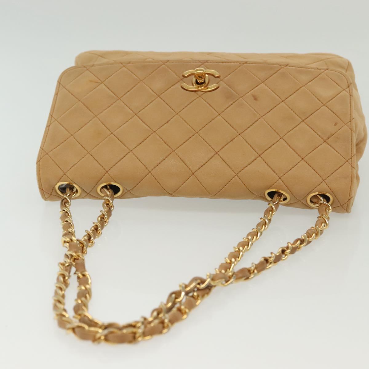 Chanel Matelassé, Brown, Leather, shoulder