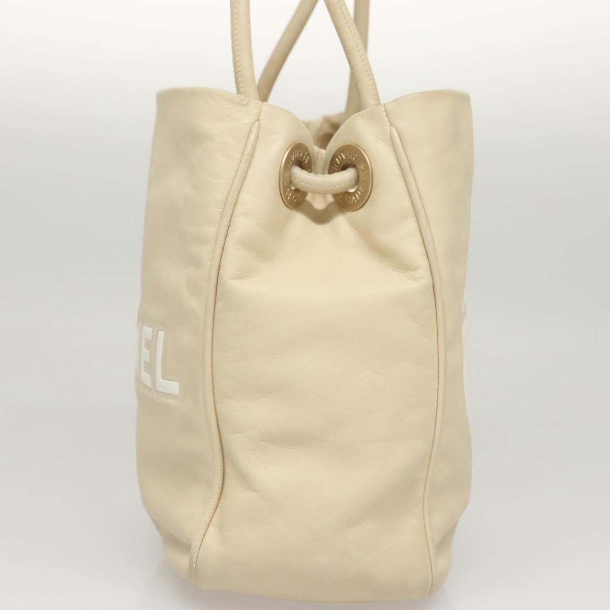 Chanel Camellia, Beige, Leather, tote
