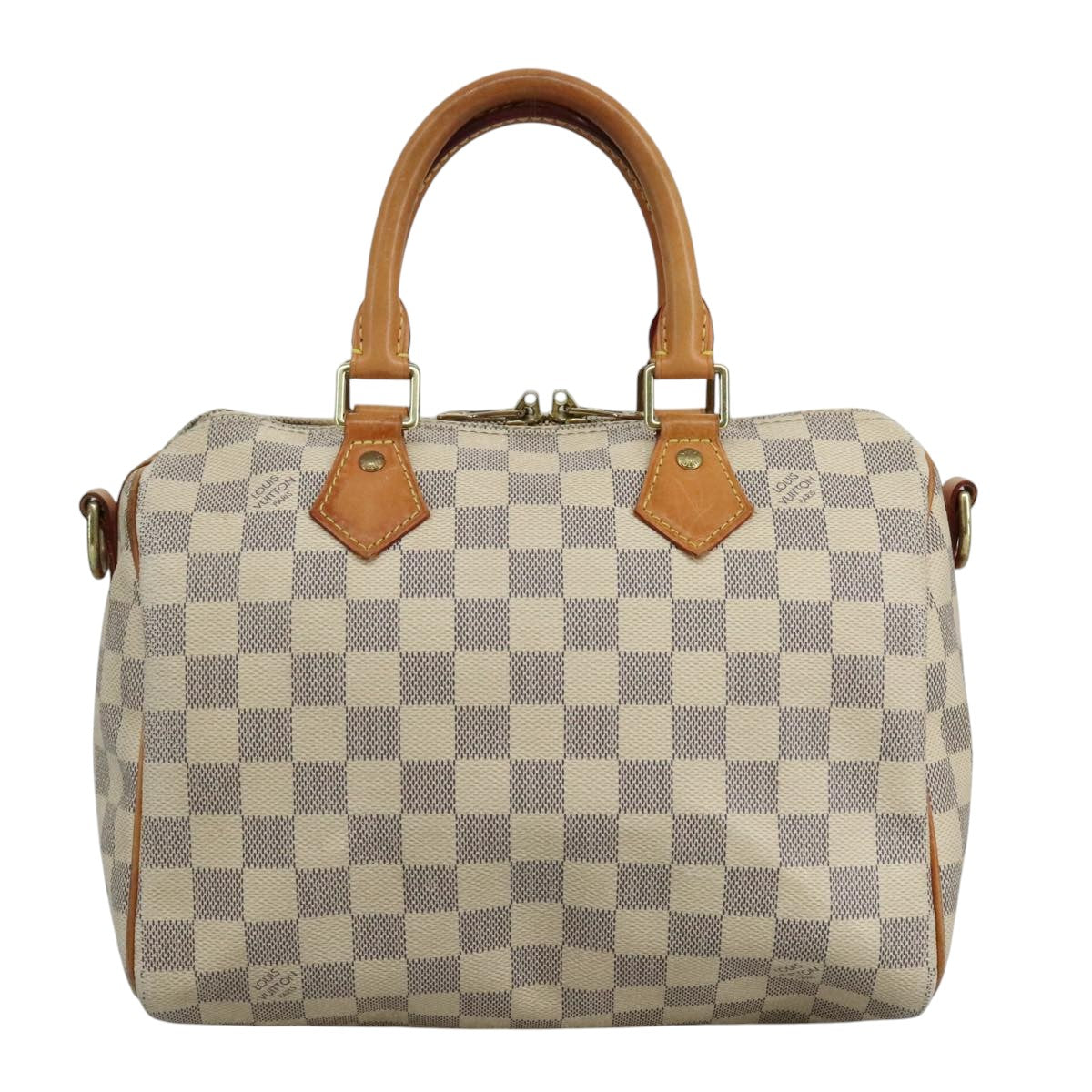 Louis Vuitton Speedy bandoulière 25, White, Canvas, handbag