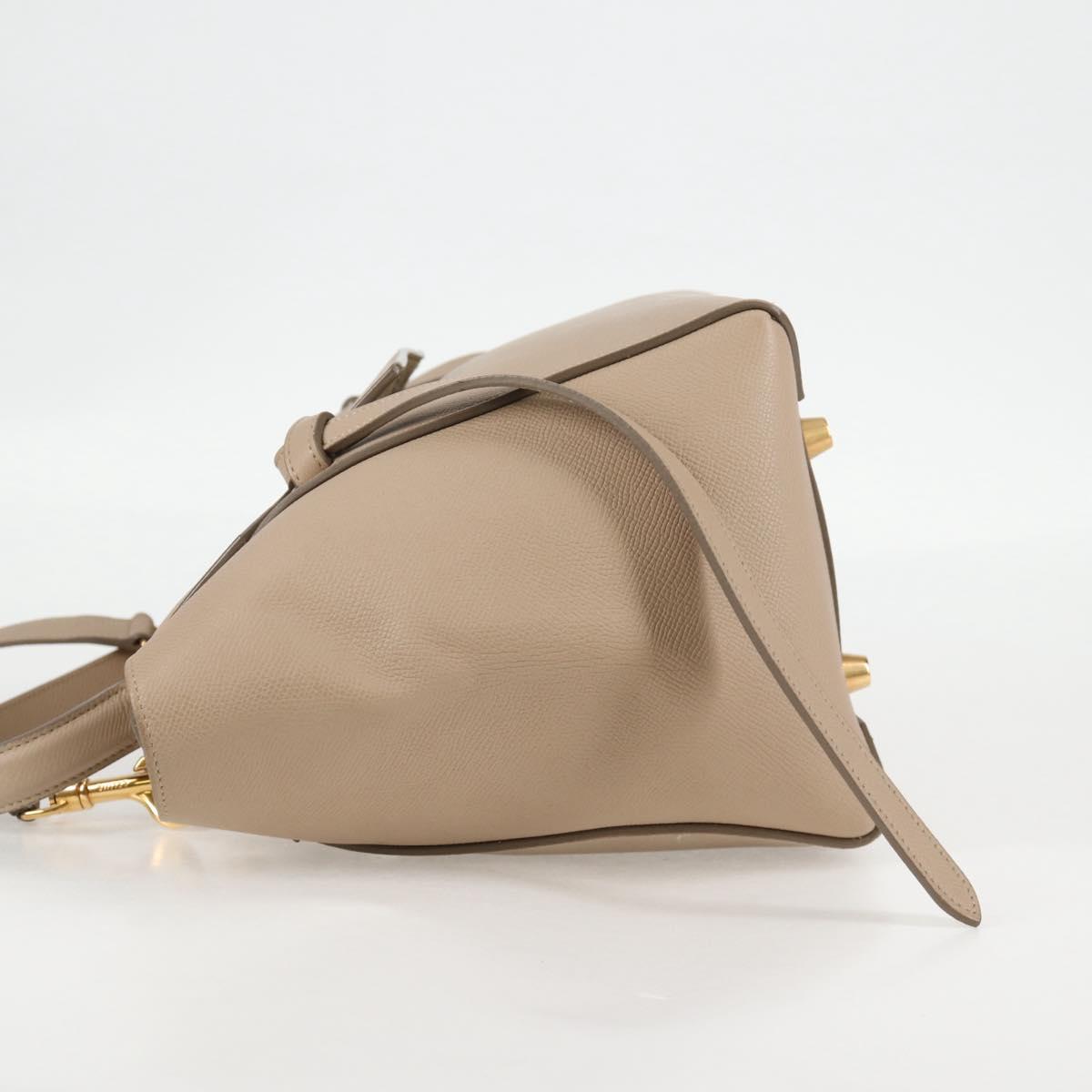Céline Belt, Beige, Leather, handbag