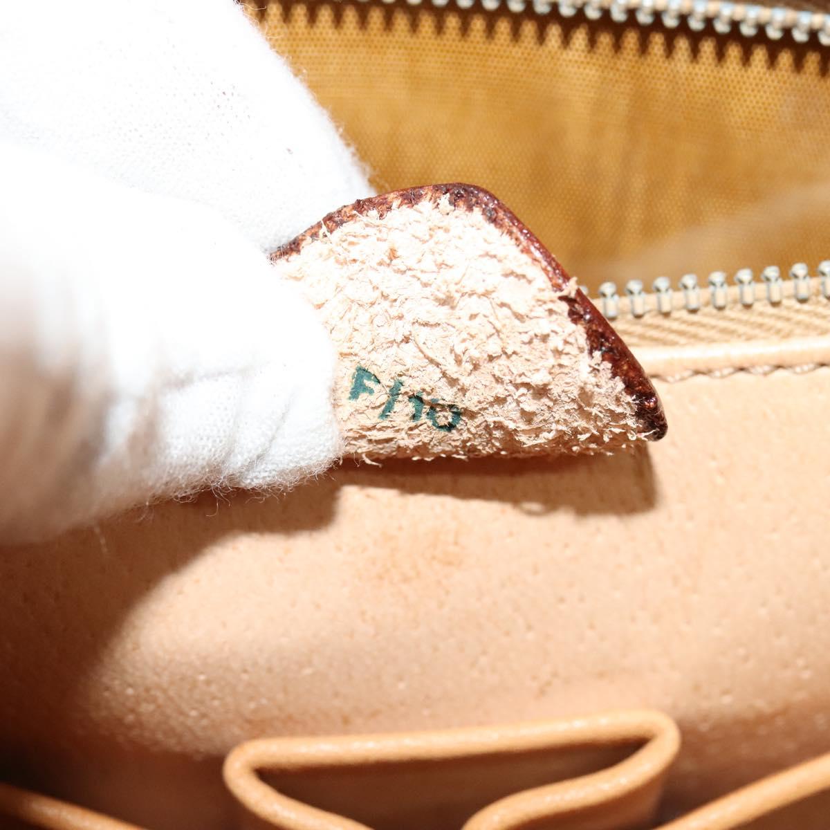 Céline Macadam, Brown, Canvas, shoulder