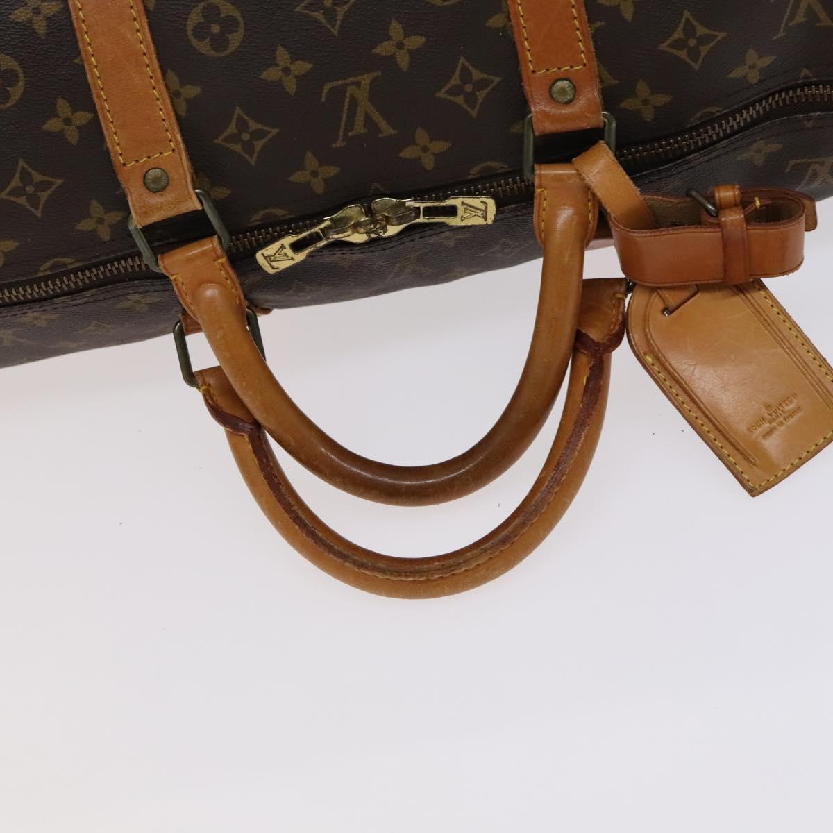 Louis Vuitton Keepall 60, Brown, Canvas, travel