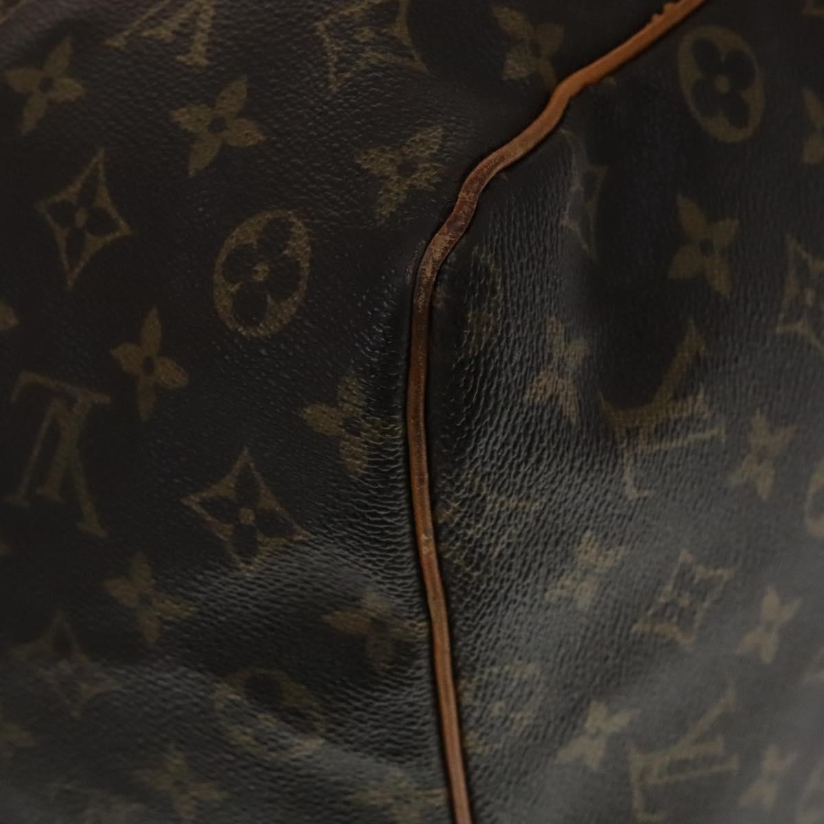 Louis Vuitton Keepall 60, Brown, Canvas, travel