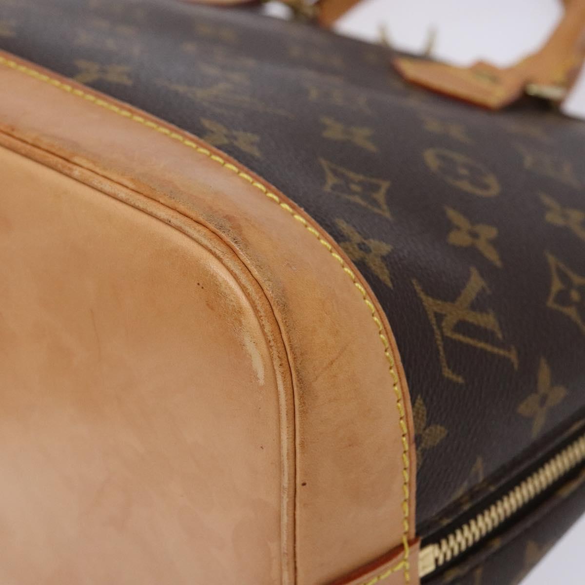 Louis Vuitton Alma, Brown, Canvas, handbag