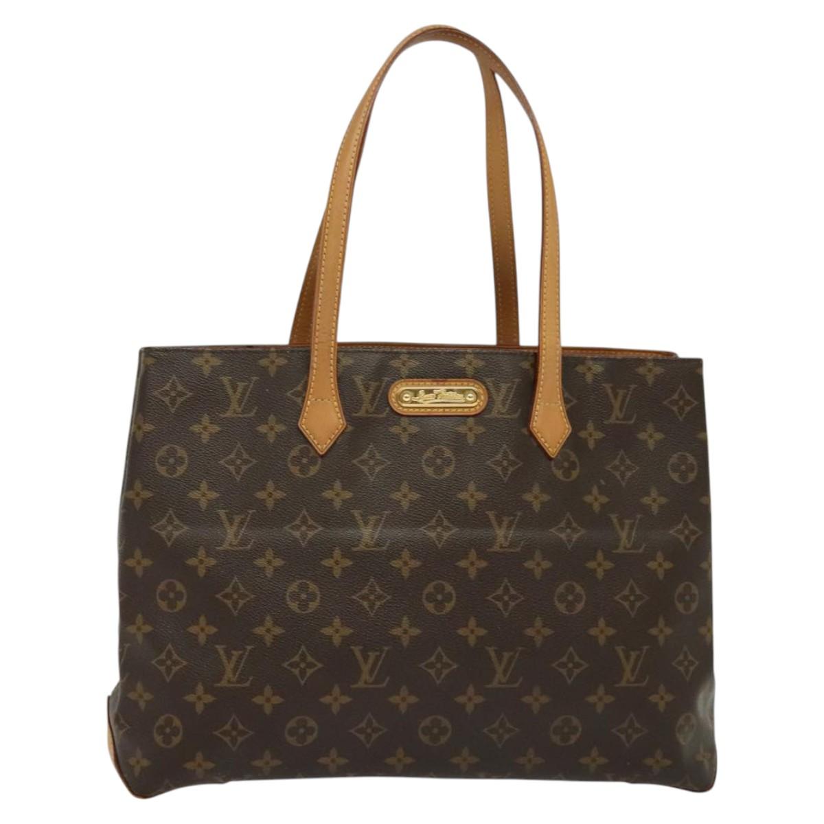 Louis Vuitton Wilshire, Brown, Canvas, handbag